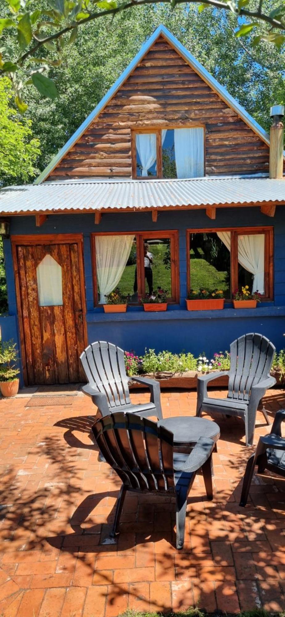 cabaña azul Trevelín Exterior foto
